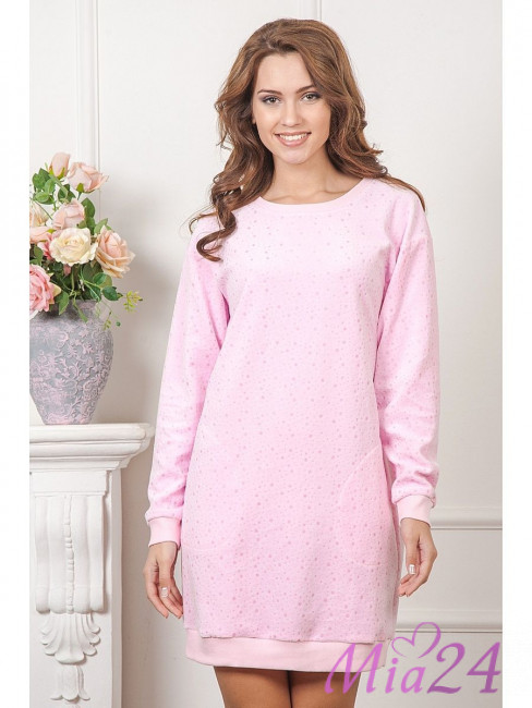 632 Платье домашнее "Cleo" rose