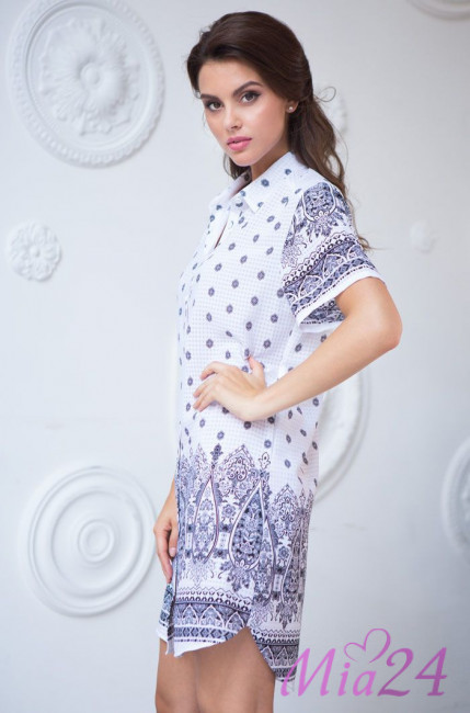 Туника женская из вискозы Mia-Mia "Leona" 16218 белый