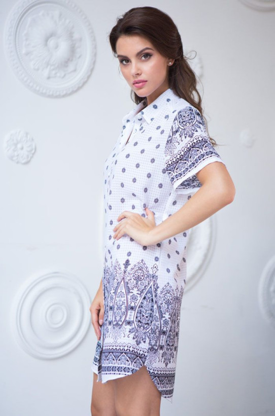 Туника женская из вискозы Mia-Mia "Leona" 16218 белый