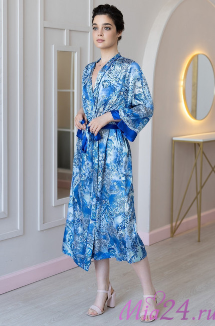 Халат длинный шелковый Mia-Amore "Ariel" 3099 