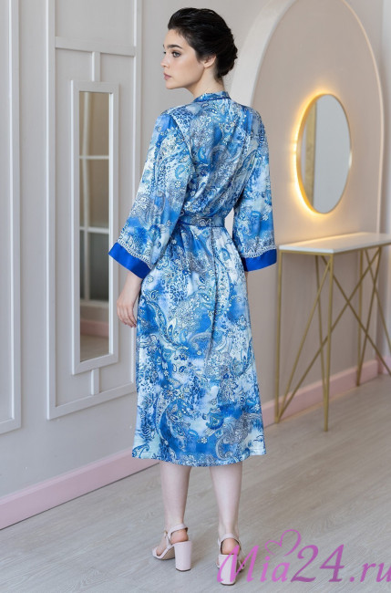 Халат длинный шелковый Mia-Amore "Ariel" 3099 