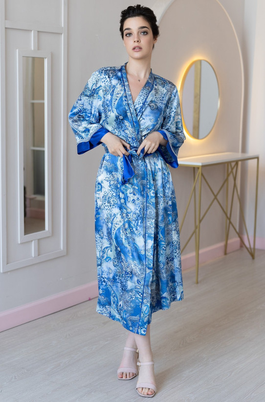 Халат длинный шелковый Mia-Amore "Ariel" 3099 