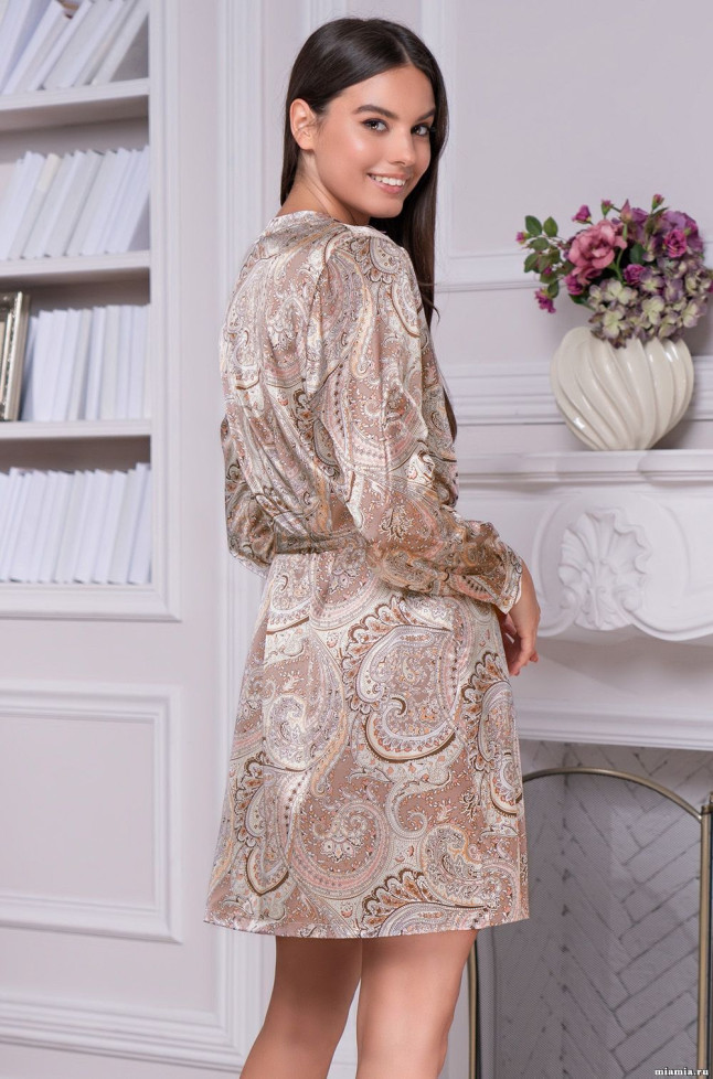 Рубашка женская шелковая на пуговицах Mia-Amore "Clementina" 3455