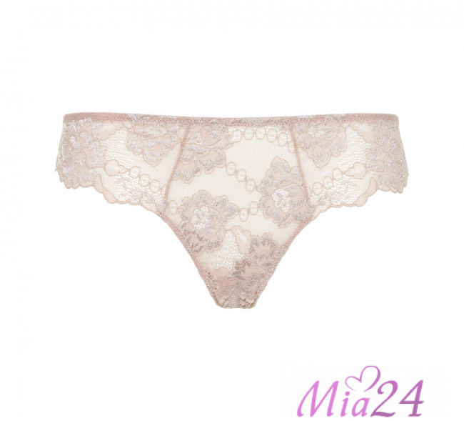 Кружевные трусы-бразильяна Lormar "Prestige" My Class бежевый Кружевные трусы-бразильяна Lormar "Prestige" My Class бежевый