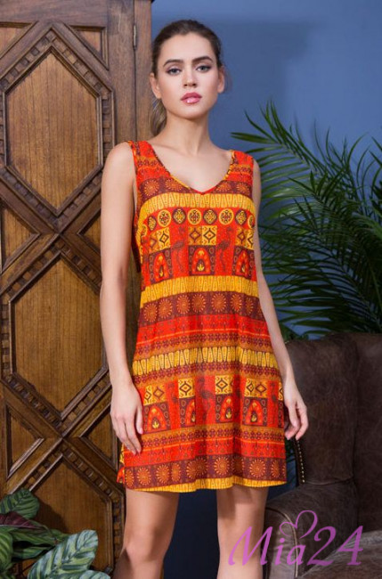 Туника пляжная женская Mia-Mia "Adelin" 19210 оранжевый