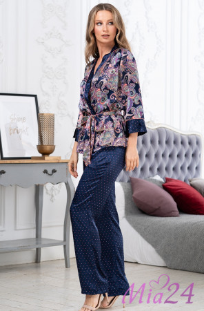 Комплект-тройка домашней одежды шелковый Mia-Amore "Ettro" 3518