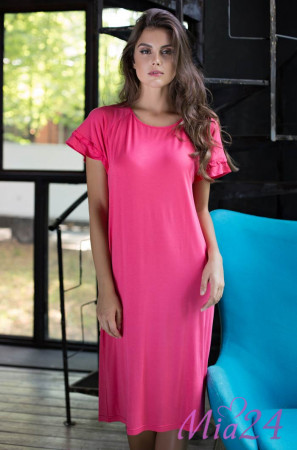 Сорочка женская с коротким рукавом из вискозы Mia-Mia "Gemma" 16154 коралловый