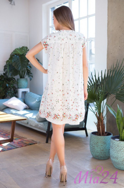 Сорочка женская на кокетке из хлопка Mia-Mia "Daisy" 16315