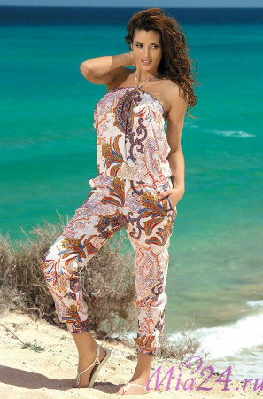 Комбинезон женский из хлопка Mia-Mia "Garda" 16066 оранжевый