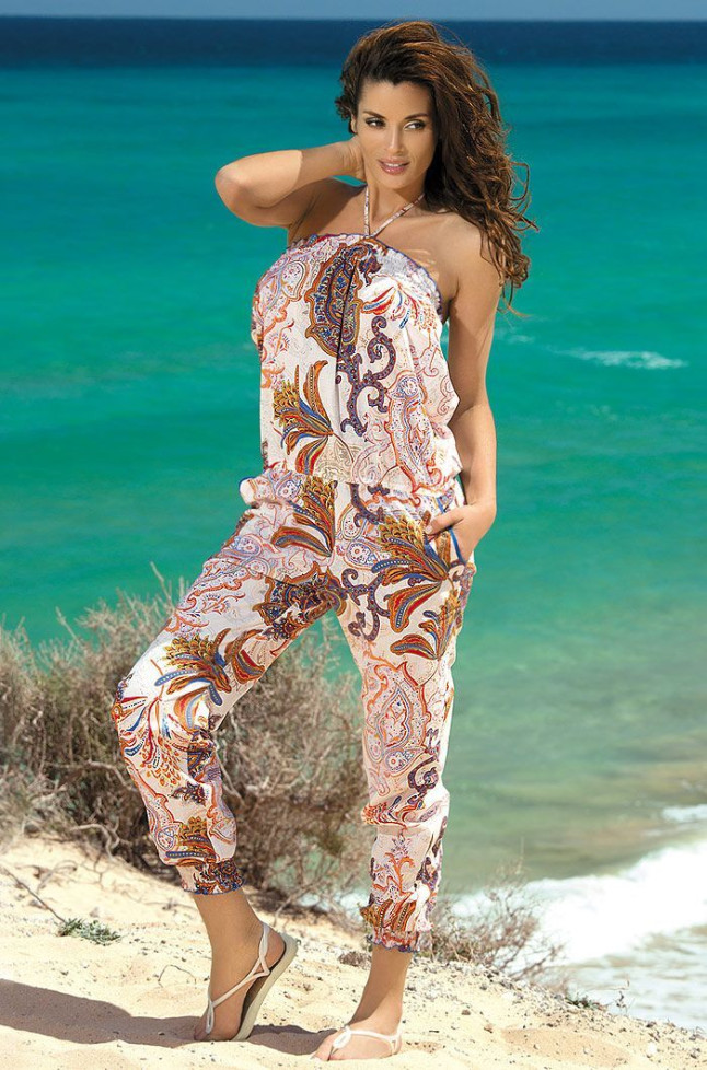 Комбинезон женский из хлопка Mia-Mia "Garda" 16066 оранжевый