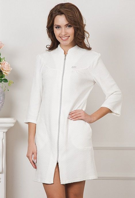 423 Халат домашний "Cleo" молочный