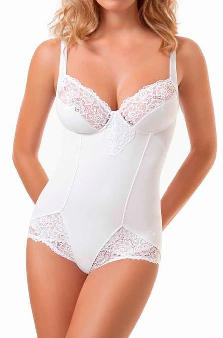 Боди из микрофибры "Donna" Sielei 978 белый