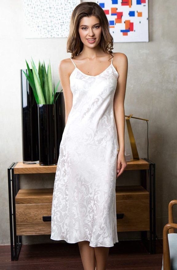 Сорочка длинная шелковая Mia-Mia "Eva" 15155