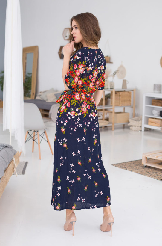 Платье длинное женское домашнее из вискозы Mia-Mia "Nelly" 16378