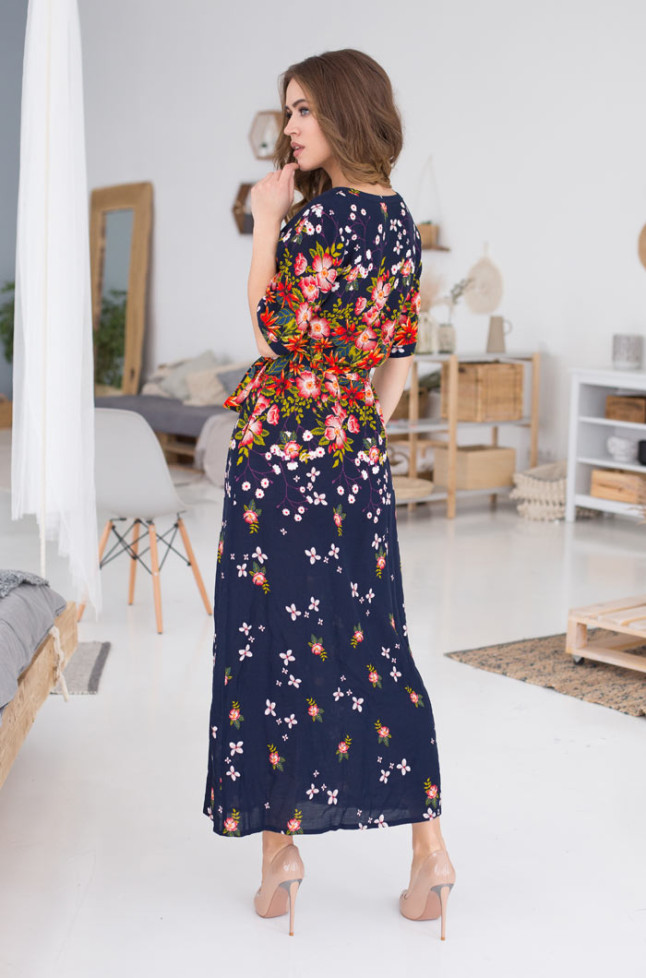 Платье длинное женское домашнее из вискозы Mia-Mia "Nelly" 16378