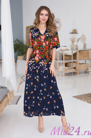 Платье длинное женское домашнее из вискозы Mia-Mia "Nelly" 16378