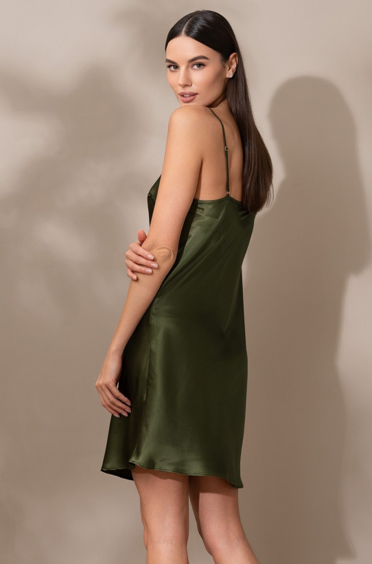 Сорочка женская шелковая Mia-Amore "Vittoria" 5150 темный хаки