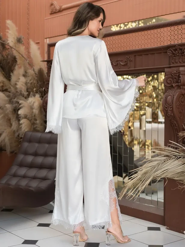 Пижамный женский комплект с брюками Mia-Amore "Windsor" 3886 белый