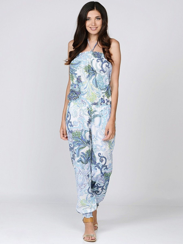 Комбинезон женский из хлопка Mia-Mia "Garda" 16066 голубой