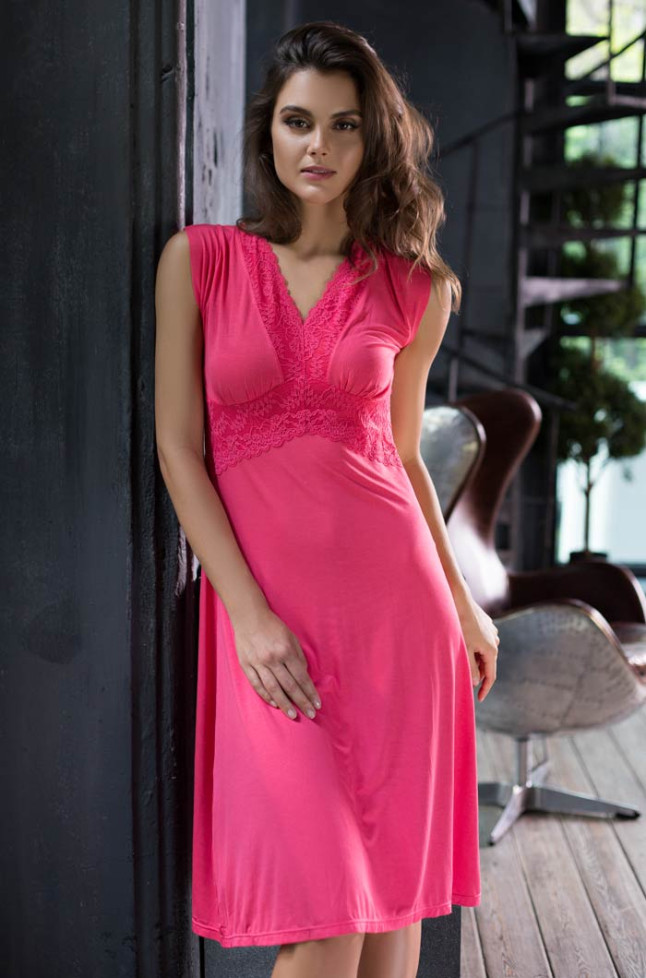 Сорочка женская из вискозы Mia-Mia "Gemma" 16155 коралловый