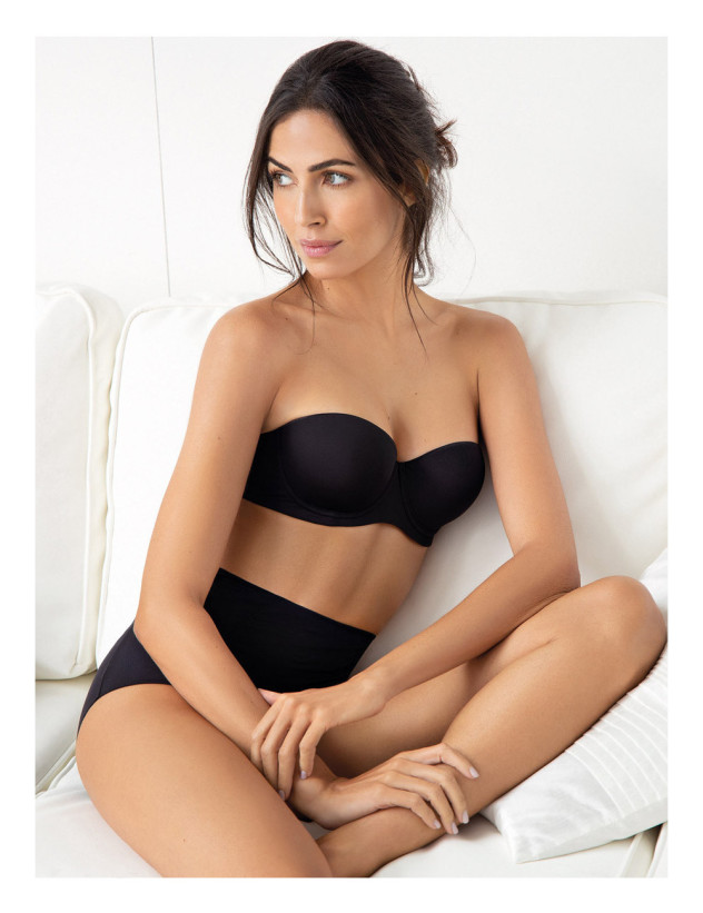 Бюстгальтер бандо Sielei "Plus" 2550 черный   