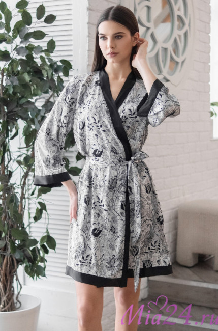 Халат женский шелковый Mia-Amore "Charline" 4093 Халат женский шелковый Mia-Amore "Charline" 4093