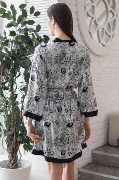 Халат женский шелковый Mia-Amore "Charline" 4093