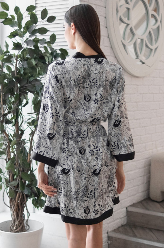 Халат женский шелковый Mia-Amore "Charline" 4093