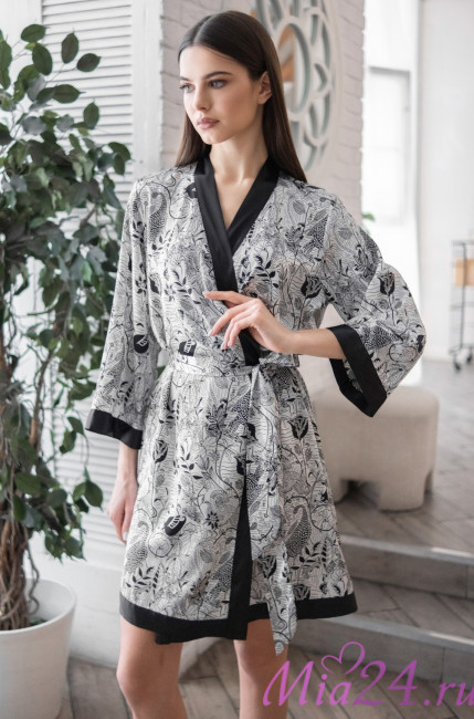 Халат женский шелковый Mia-Amore "Charline" 4093 Халат женский шелковый Mia-Amore "Charline" 4093