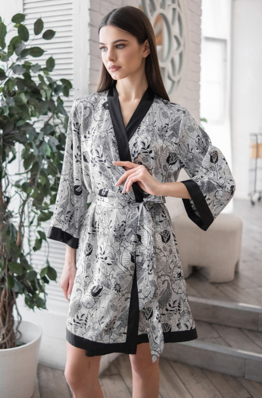 Халат женский шелковый Mia-Amore "Charline" 4093
