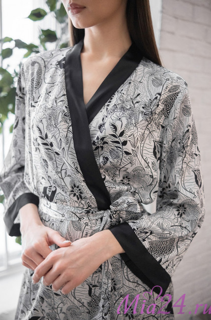 Халат женский шелковый Mia-Amore "Charline" 4093 Халат женский шелковый Mia-Amore "Charline" 4093