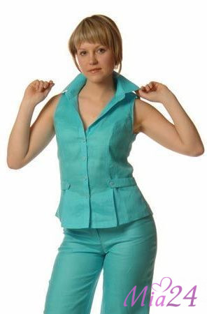 М-5 Жилет женский (голубой)