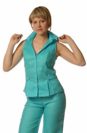 М-5 Жилет женский (голубой)