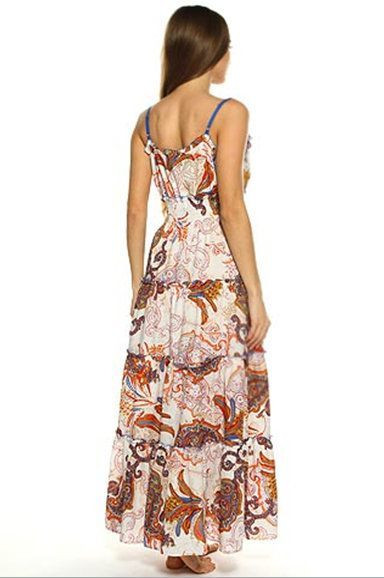 Пляжный сарафан из хлопка Mia-Mia "Garda" 16068 оранжевый