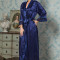 Халат длинный женский Mia Amore "Angelina Deluxe" 9539 синий