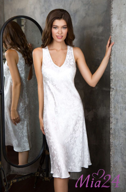 Сорочка женская шелковая на широких бретелях Mia-Mia "Eva" 15156