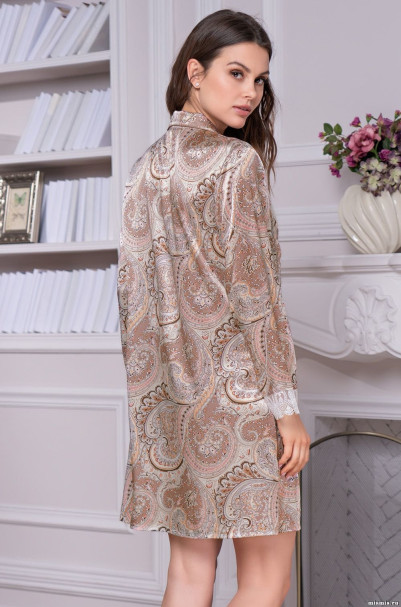 Халат на пуговицах шелковый Mia-Amore"Clementina" 3457