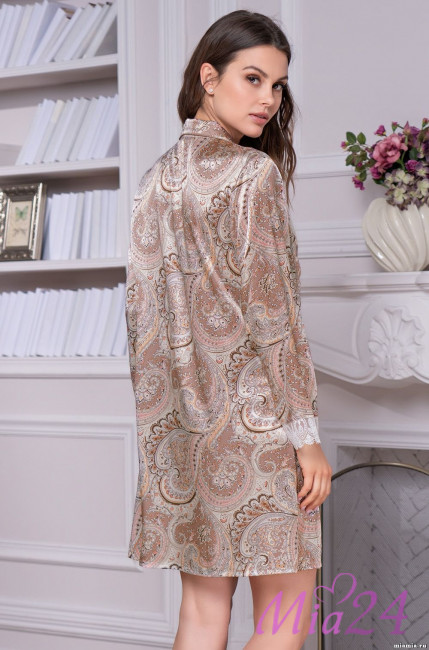 Халат на пуговицах шелковый Mia-Amore"Clementina" 3457 Халат на пуговицах шелковый Mia-Amore"Clementina" 3457