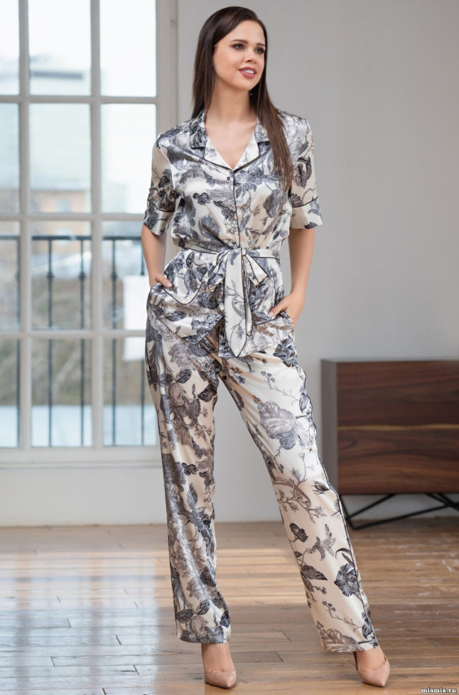 Комплект шелковый Mia Amore "Letual" 3436 молочный