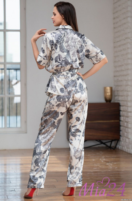 Комплект шелковый Mia Amore "Letual" 3436 молочный Комплект шелковый Mia Amore "Letual" 3436 молочный