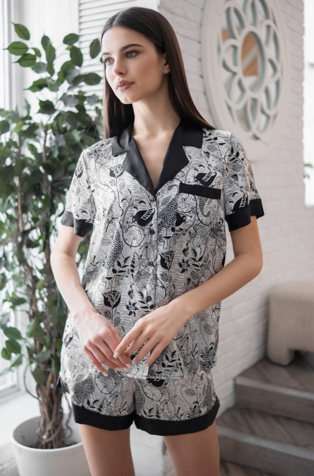 Комплект домашний женский шелковый Mia-Amore "Charline" 4094