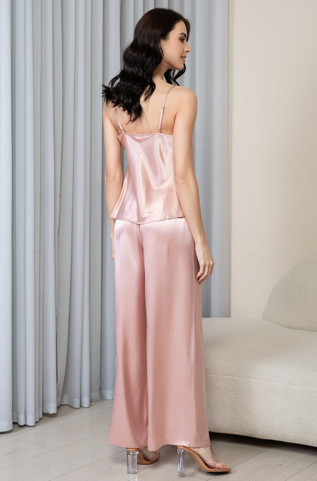 Комплект-тройка женский Anabella 4826 'Mia-Amore' - шелковый, пудровый, топ, брюки и жакет 