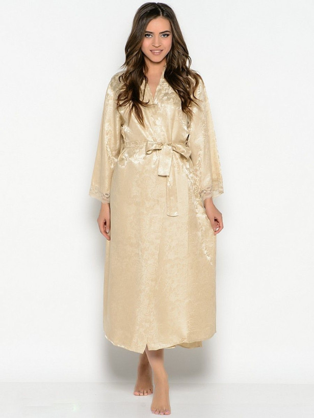  5709 Халат шелковый длинный "Amely" 