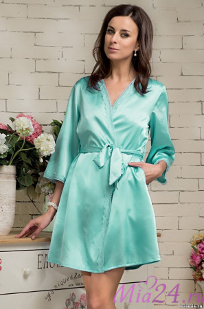 Халат женский Mia-Mia "Jessy" 9563 бирюзовый