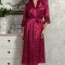 Халат длинный женский Mia Amore "Angelina Deluxe" 9539 бордовый