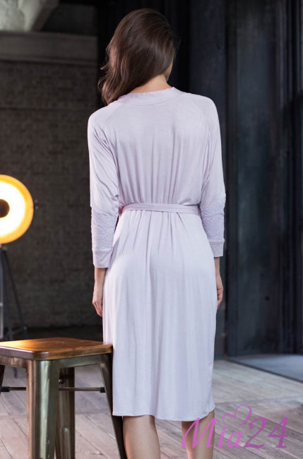 Халат женский домашний Mia-Mia "Gemma" 16157 сиреневый Халат женский домашний Mia-Mia "Gemma" 16157 сиреневый