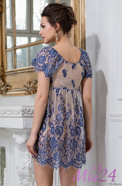 Сорочка кружевная Mia-Amore "Michelle" 2101 синий Сорочка кружевная Mia-Amore "Michelle" 2101 синий