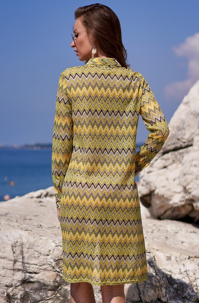 Рубашка летняя Mia-Amore"Missoni" 8247 желтый