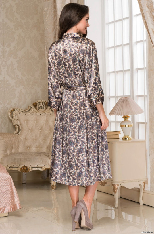 Халат длинный шелковый Mia-Amore "Persia" 3409