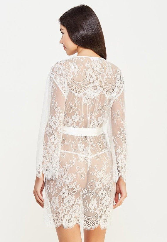 Халат кружевной Mia-Amore "Chanel" 2023 белый